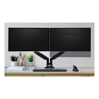Kensington One-Touch Height Adjustable Dual Monitor Arm - Black Kensington One-Touch Height Adjustable Dual Monitor Arm - Black