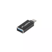 LANBERG USB-C(M) 3.1 na USB-A(F) adaptér černý OTG