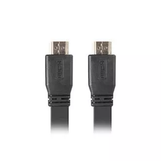 LANBERG HDMI M/M 2.0 kabel 5M 4K černý plochý LANBERG HDMI M/M 2.0 kabel 5M 4K černý plochý