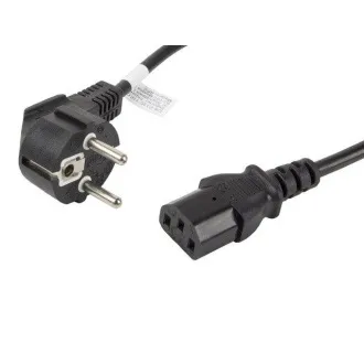 LANBERG CEE 7/7 na IEC 320 C13 POWER CORD 1.8M VDE černý LANBERG CEE 7/7 na IEC 320 C13 POWER CORD 1.8M VDE černý