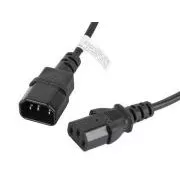 LANBERG IEC 320 C13 na C14 kabel 1.8M černý