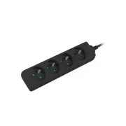 LANBERG Prodlužovací přívod 1.5M 4X klasická zásuvka měď kabel černý