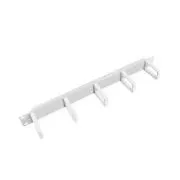 LANBERG 19" CABLE MANAGEMENT PANEL WITH 5 PLASTIC HOLDERS 1U - TYPE B GREY