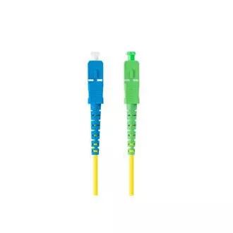 LANBERG optický patch cord SM SC/APC-SC/UPC simplex 2m LSZH G657A1 průměr 3mm, barva žlutá LANBERG optický patch cord SM SC/APC-SC/UPC simplex 2m LSZH G657A1 průměr 3mm, barva žlutá