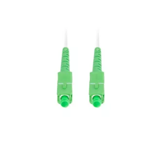 LANBERG optický patch cord SM SC/APC-SC/APC simplex 2,5m LSZH G657B3 průměr 3mm, barva bílá