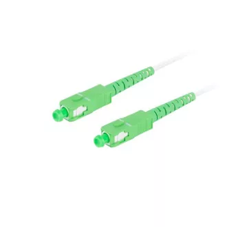 LANBERG optický patch cord SM SC/APC-SC/APC simplex 10m LSZH G657A2 průměr 3mm, barva bílá LANBERG optický patch cord SM SC/APC-SC/APC simplex 10m LSZH G657A2 průměr 3mm, barva bílá