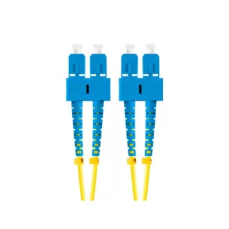 LANBERG optický patch cord SM SC/UPC-SC/UPC duplex 5m LSZH G657A1 průměr 3mm, barva žlutá LANBERG optický patch cord SM SC/UPC-SC/UPC duplex 5m LSZH G657A1 průměr 3mm, barva žlutá