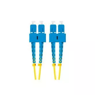 LANBERG optický patch cord SM SC/UPC-SC/UPC duplex 5m LSZH G657A1 průměr 3mm, barva žlutá LANBERG optický patch cord SM SC/UPC-SC/UPC duplex 5m LSZH G657A1 průměr 3mm, barva žlutá