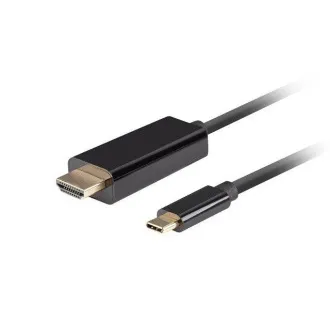 Lanberg USB-C(M)->HDMI(M) kabel 1,8m 4K 60Hz černá Lanberg USB-C(M)->HDMI(M) kabel 1,8m 4K 60Hz černá