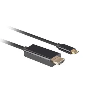 Lanberg USB-C(M)->HDMI(M) kabel 1,8m 4K 60Hz černá Lanberg USB-C(M)->HDMI(M) kabel 1,8m 4K 60Hz černá