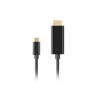 Lanberg USB-C(M)->HDMI(M) kabel 3m 4K 60Hz černá Lanberg USB-C(M)->HDMI(M) kabel 3m 4K 60Hz černá