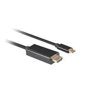 Lanberg USB-C(M)->HDMI(M) kabel 3m 4K 60Hz černá Lanberg USB-C(M)->HDMI(M) kabel 3m 4K 60Hz černá