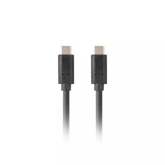 Lanberg USB-C M/M 3.1 GEN 2 kabel 0,5m 10GB/S PD100W černá