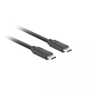 Lanberg USB-C M/M 3.1 GEN 2 kabel 0,5m 10GB/S PD100W černá