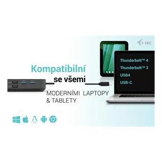 I-tec USB-C HDMI + Dual DP Docking Station with Power Delivery 100 W + i-tec Universal Charger 112 W I-tec USB-C HDMI + Dual DP Docking Station with Power Delivery 100 W + i-tec Universal Charger 112 W