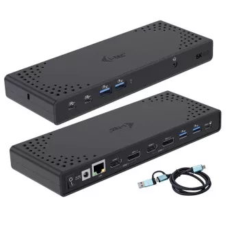 I-tec USB 3.0 / USB-C / Thunderbolt Dual Display Docking Station + PD 100W I-tec USB 3.0 / USB-C / Thunderbolt Dual Display Docking Station + PD 100W