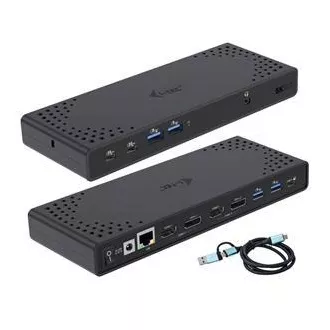 I-tec USB 3.0 / USB-C / Thunderbolt Dual Display Docking Station + PD 100W I-tec USB 3.0 / USB-C / Thunderbolt Dual Display Docking Station + PD 100W