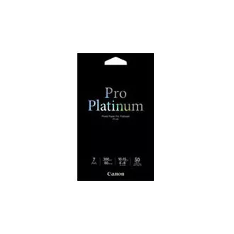 Canon fotopapír PT-101 Photo Paper PRO Platinum - 10x15cm (4x6inch) - 300g/m2 - 50 listů - lesklý Canon fotopapír PT-101 Photo Paper PRO Platinum - 10x15cm (4x6inch) - 300g/m2 - 50 listů - lesklý