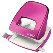 LEITZ Stolní děrovačka NeXXt WOW 5008, met. růžová, box