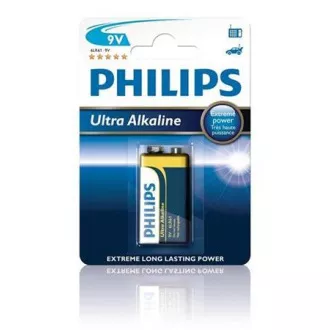 Philips baterie 9V ExtremeLife+, alkalická - 1ks Philips baterie 9V ExtremeLife+, alkalická - 1ks