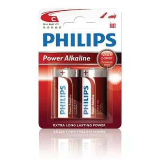 Philips baterie C PowerLife, alkalická - 2ks Philips baterie C PowerLife, alkalická - 2ks