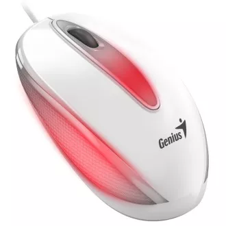 Genius DX-Mini / Myš, drátová, optická, 1000DPI, 3 tlačítka, USB, RGB LED, bílá Genius DX-Mini / Myš, drátová, optická, 1000DPI, 3 tlačítka, USB, RGB LED, bílá