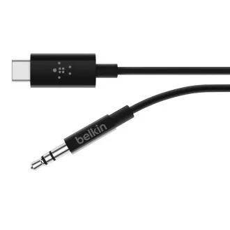 Belkin ROCKSTAR USB-C/3,5mm jack kabel, 0,9m, černý Belkin ROCKSTAR USB-C/3,5mm jack kabel, 0,9m, černý