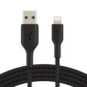 Belkin BOOST CHARGE Lightning/USB-A kabel, 1m, černý - odolný