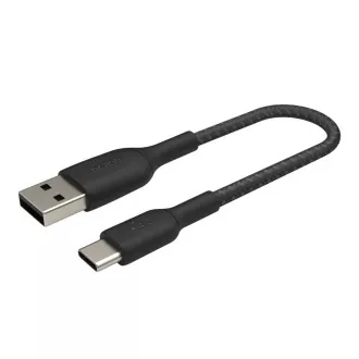 Belkin BOOST CHARGE USB-C/USB-A kabel, 15cm, černý - odolný Belkin BOOST CHARGE USB-C/USB-A kabel, 15cm, černý - odolný