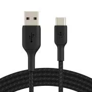 Belkin BOOST CHARGE USB-C/USB-A kabel, 1m, černý - odolný