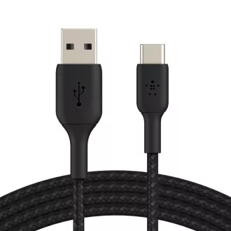 Belkin BOOST CHARGE USB-C/USB-A kabel, 2m, černý - odolný Belkin BOOST CHARGE USB-C/USB-A kabel, 2m, černý - odolný