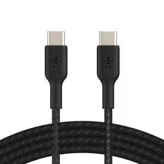 Belkin BOOST CHARGE USB-C/USB-C kabel, 1m, černý - odolný Belkin BOOST CHARGE USB-C/USB-C kabel, 1m, černý - odolný
