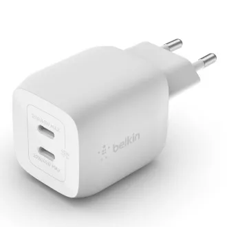 Belkin BOOST CHARGE Duální 45W USB-C Power Delivery GaN PPS nástěnná nabíječka, bílá Belkin BOOST CHARGE Duální 45W USB-C Power Delivery GaN PPS nástěnná nabíječka, bílá