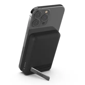 Belkin BOOST CHARGE MagSafe Magnetická Bezdrátová PowerBanka se stojánkem, 5000mAh, černá Belkin BOOST CHARGE MagSafe Magnetická Bezdrátová PowerBanka se stojánkem, 5000mAh, černá