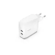 Belkin BOOST CHARGE Duální 60W USB-C Power Delivery PPS nástěnná nabíječka, bílá