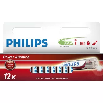 Philips baterie AAA Power Alkaline - 12ks Philips baterie AAA Power Alkaline - 12ks