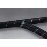 Nedis SWB KS-10BLACK - Cable management | Spirálové pouzdro | 10m | Max. tloušťka kabelu 60 mm | PVC | Černá
