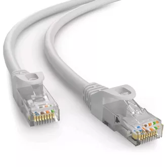 C-TECH Kabel patchcord Cat6e, UTP, šedý, 0,25m C-TECH Kabel patchcord Cat6e, UTP, šedý, 0,25m