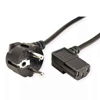 C-TECH Kabel síťový 2m 220/230V napájecí, lomený, VDE C-TECH Kabel síťový 2m 220/230V napájecí, lomený, VDE