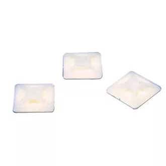 Fixapart CTMB 01 - samolepící příchytka pro stahovací pásky 3.6mm, 19x19mm, bílá Fixapart CTMB 01 - samolepící příchytka pro stahovací pásky 3.6mm, 19x19mm, bílá