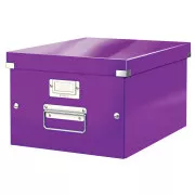 LEITZ Univerzální krabice Click&Store, velikost M (A4), purpurová