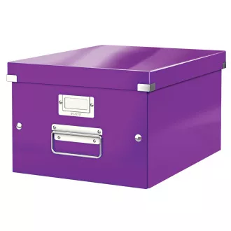 LEITZ Univerzální krabice Click&Store, velikost M (A4), purpurová LEITZ Univerzální krabice Click&Store, velikost M (A4), purpurová