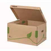 LEITZ Esselte ECO archivační kontejner s víkem, na krabice 80/100 mm, hnědá