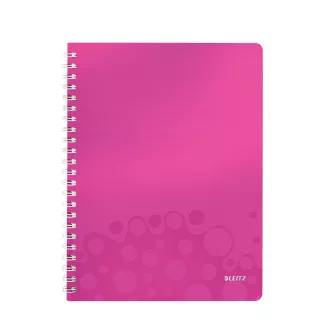 LEITZ Blok WOW A4, PP, linka, růžová LEITZ Blok WOW A4, PP, linka, růžová