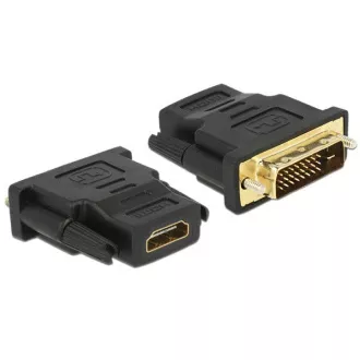 Delock Adaptér DVI 24+1 pin samec > HDMI samice Delock Adaptér DVI 24+1 pin samec > HDMI samice