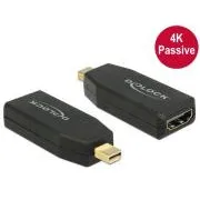 Delock adaptér mini Displayport 1.2 samec > HDMI samice 4K pasivní černý
