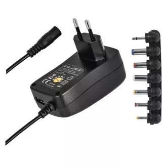 Emos univerzální napájecí zdroj pulzní N3111, 3-12 V / 1 A max., s hřebínkem, USB Emos univerzální napájecí zdroj pulzní N3111, 3-12 V / 1 A max., s hřebínkem, USB