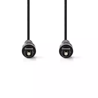 Nedis CAGB25000BK20 - Optický Audiokabel | TosLink Zástrčka - TosLink Zástrčka | 2 m | Černá barva Nedis CAGB25000BK20 - Optický Audiokabel | TosLink Zástrčka - TosLink Zástrčka | 2 m | Černá barva