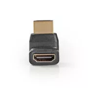 Nedis CVGB34902BK - HDMI Adaptér Úhlový 270° | HDMI Konektor - HDMI Zásuvka | Černá barva