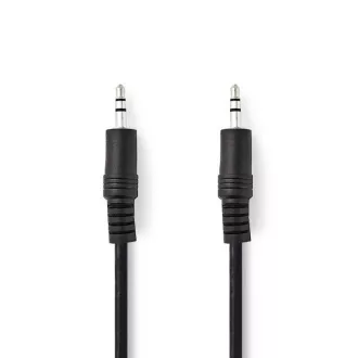 Nedis CAGB22000BK20 - Stereofonní Audio Kabel | 3,5mm Zástrčka - 3,5mm Zástrčka | 2 m | Černá barva Nedis CAGB22000BK20 - Stereofonní Audio Kabel | 3,5mm Zástrčka - 3,5mm Zástrčka | 2 m | Černá barva